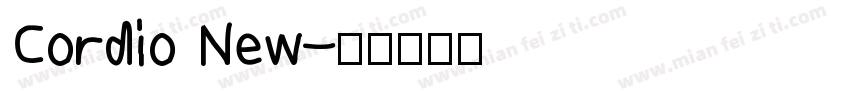 Cordio New字体转换